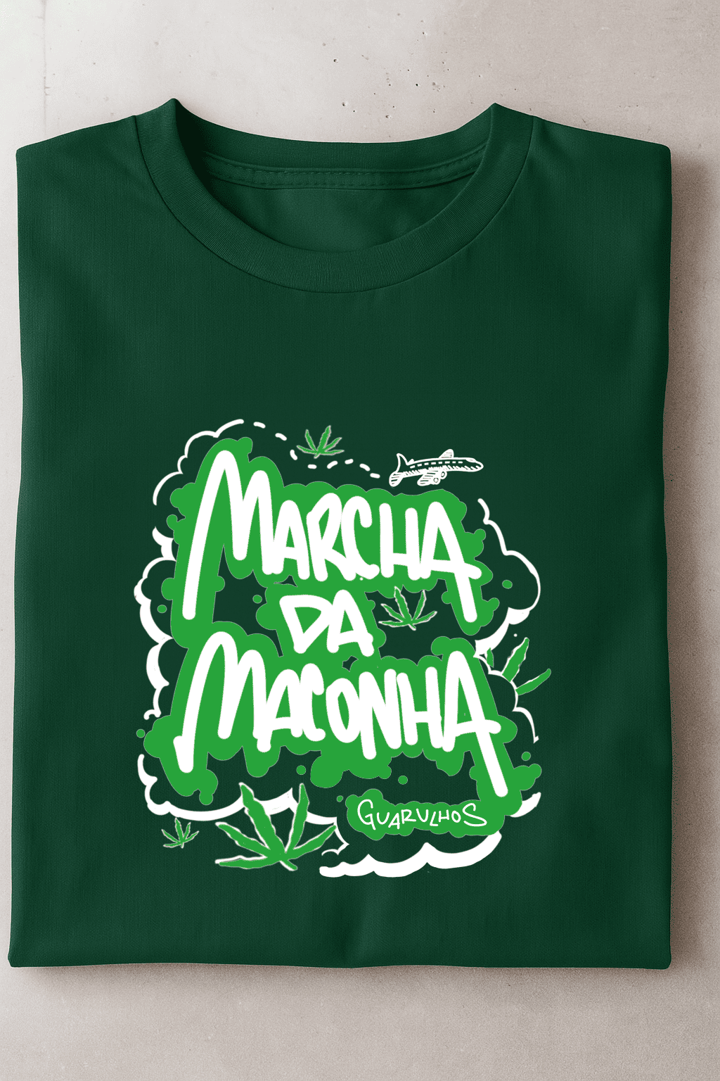 Camiseta Modelo 2 - Marcha da Maconha Guarulhos