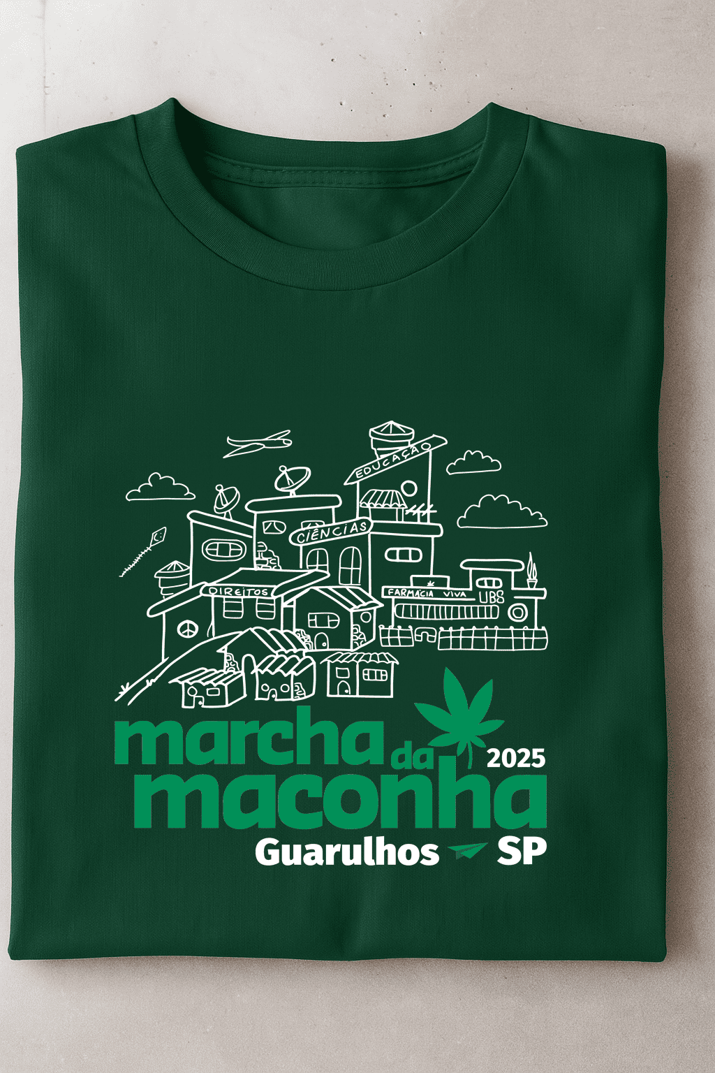 Camiseta Modelo 6 - Marcha da Maconha Guarulhos